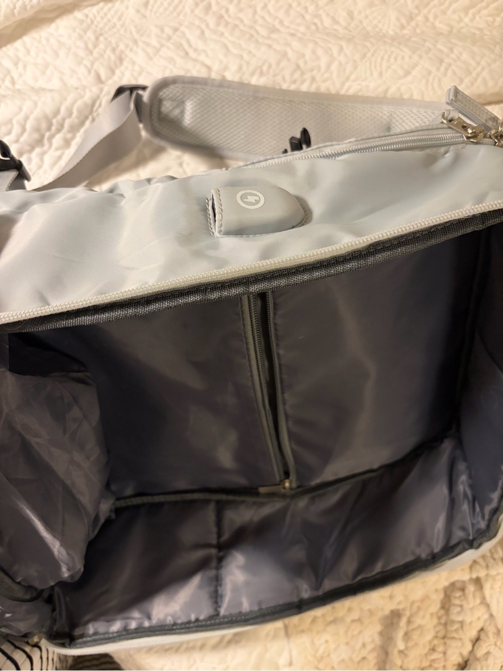 Light Blue Travel Backpack - Picture 9 of 15